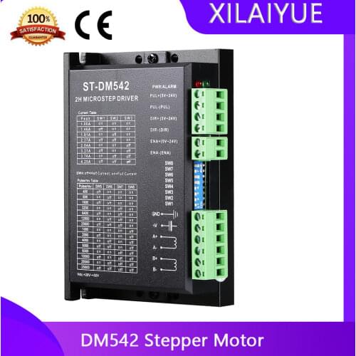 DM542 Stepper Motor Controller 2-phase Digital Stepper Motor Driver 18-48 VDC Max. 4.2A for 57 86 Series Motor