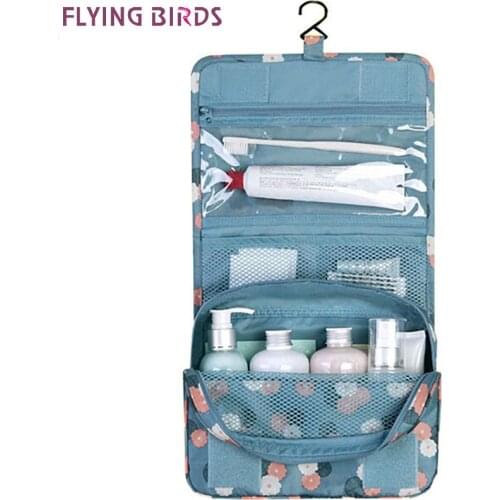 FLYING BIRDS! wash bag Women Cosmetic Bags Multifunction Makeup portable Bag toiletry kits waterproof Travel Bags Lady LS8904fb