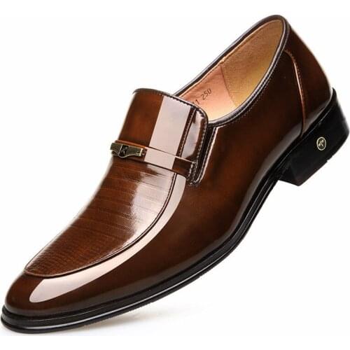 Men Dress Shoes Man Formal Shoes Genuine Leather Office Wedding Party Business Oxford Shoe Lace Up 2019 New Design Free Shipping