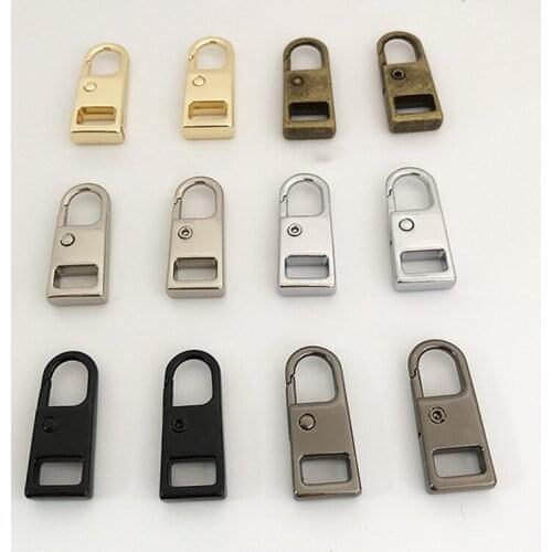 2PC Metal Zipper Head Repair Kits Zip Puller For Zipper Sliders Accessories DIY Sewing Craft Clothing Bag Decoration