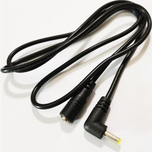 NCHTEK 90 Degree Angled DC Power Plug 4.0x1.7mm Male To Female Extension Connector Cable 90CM/Free DHL Shipping/100PCS