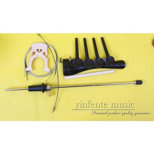New 4/4 Cello parts, ebony wood Cello tailpiece peg Copper Point endpin bridge cello