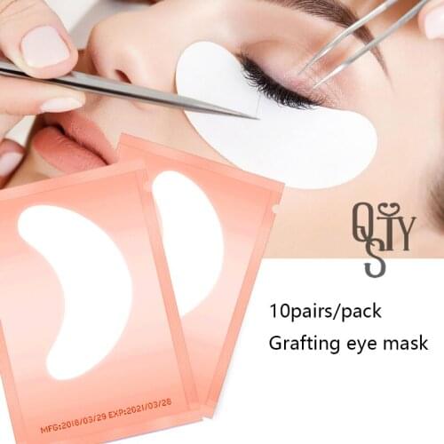 10pairs/pack New Paper Patches Eyelash Under Eye Pads Lash Eyelash Extension Paper Patches Eye Tips Sticker Wraps Make Up Tools