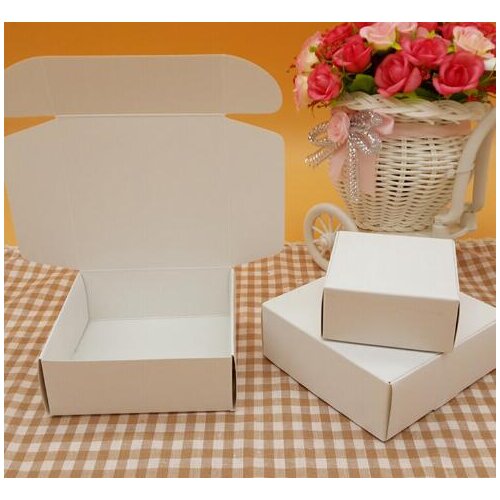 30pcs Kraft paper gift packaging coardboard box,small natural blank white handmade soap kraft craft box,small black carton box