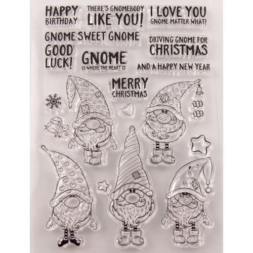 Christmas Theme Rubber Stamp Transparent Clear Stamps / Silicone Seals Roller Stamp for DIY scrapbooking photo album/Card Making