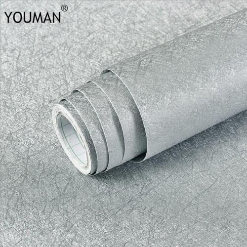 White DIY Color Self Adhesive Vinyl Wallpapers Living Room Kitchen Cabinet Furniture Stickers PVC Waterproof Wall Paper Stickers