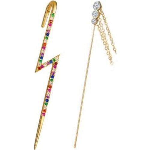 Single Ear Wrap Crawler Hook Earrings Ear Wrap Crawler Hook Bling Around The Auricle Clip Jewelry