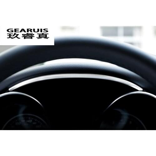 Car Styling Dashboard Trim Ring Decoration Frame Stainless Steel Sticker Cover For For Mercedes Benz C Class W205 2015-2017 GLC