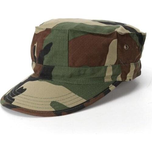 Tactical Airsoft Flecktarn Camouflage Cap Men US German Soldiers Combat Army Baseball Cap Unisex Flat Hats for Hunting Paintball