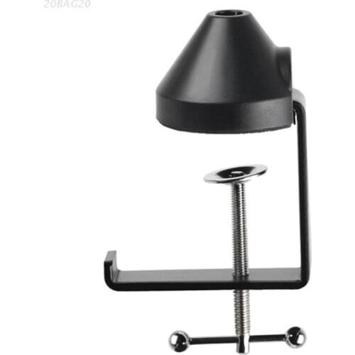 Universal C Shape Table Mount Clamp Heavy-Duty Cantilever Bracket Clamp for Microphone Suspension Boom Scissor Arm Stand Holder