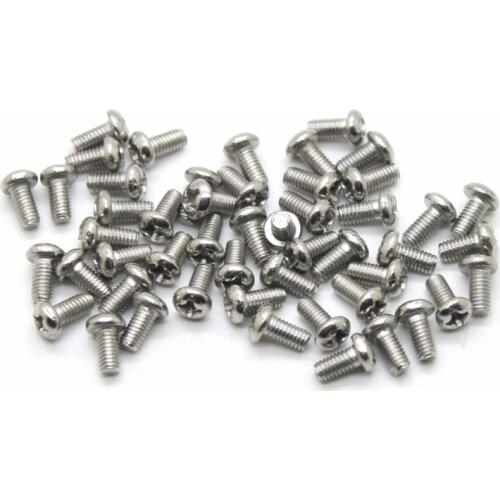50Pcs/lot M3 Screw 3 Phillips Pan Head Screws Stainless Steel Match M3