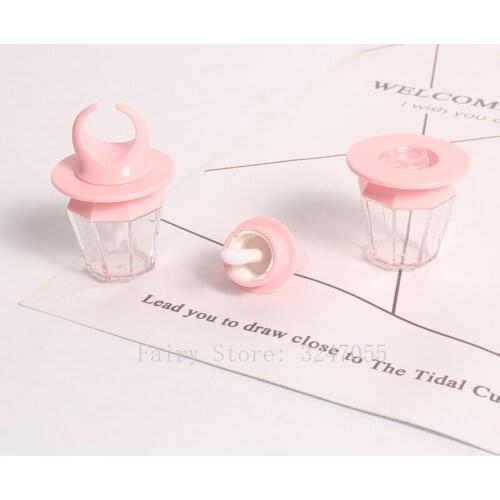 8ml 50/80pcs Empty Pink Eight Sides Lip Gloss Tube,DIY Portable Diamond Ring Bottle,Clear Cosmetic Beauty Makeup Container Shell