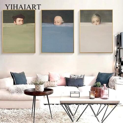 YIHAIART Retro Wall Paintings
