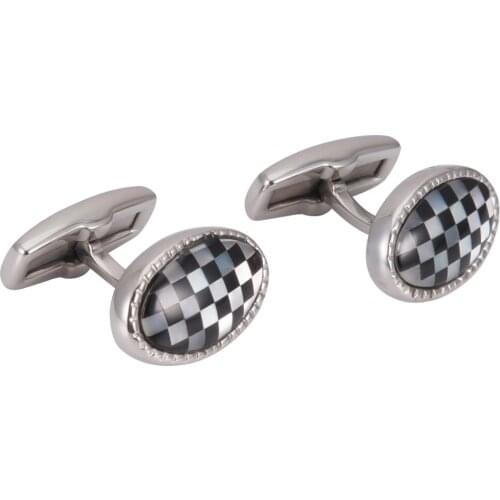 Wollet Jewelry personalise Oval Cufflinks for Men Mens Shirt Simple Cuff Links Business Wedding Gifts 316L Stainless Steel