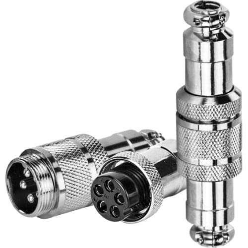 1set GX16 Aviation Plug Male And Female Pin Connector 16mm Circular Connectors Socket Plug GX16-2/3/4/5/6/7/8