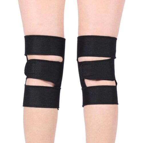 1 Pair Self-heating Kneepad Magnetic Therapy Knee Support Tourmaline Knee Brace Belt Knee Massager Pad Knee Sleeve