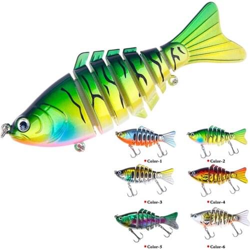 1Pcs Multi Sections Fishing Lure 10cm /15.5g Jointed Swimbait Crankbait Artificial Hard Bait Wobblers Pesca Fishing Tackle