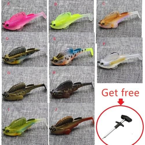 1PC Jumping Fish Lure Fishing Bait Tail soft bait Anti-hanging Bottom Soft Fishing Artifact Приманки рыболовные воблер Tsurinoya