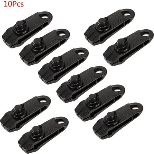 10 Pcs Outdoor Camping Hiking Tent Awning Canopy Clamp Tarp Tighten Tool Canvas Clip Snap Gripper Caravan Jaw Grip