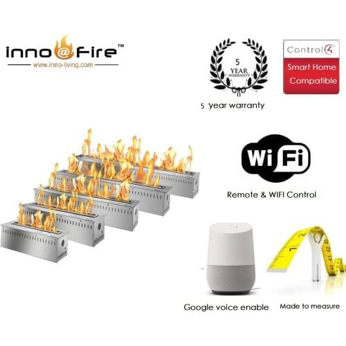 21 AUG Inno-Fire 72 inch ethanol burner built-in fireplace