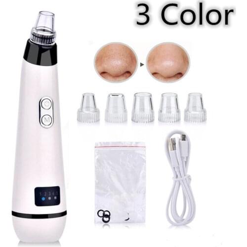 3 Colors Blackhead Remover Pore Cleaner Vacuum Suction Peeling Pimple Removal Nose Face Deep Cleansing Facial Cleanser Machine