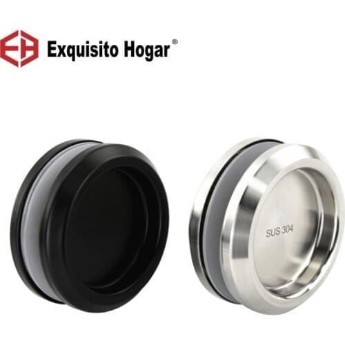 304 Stainless Steel Glass Door Moving Door Hidden Handle Glass Passing Door Moving Door Point Handle Black