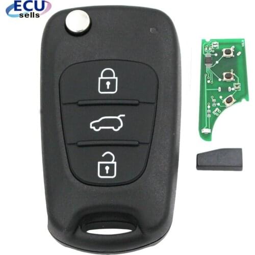 5PCS X A quality ! 3 Button Keyless Smart Remote key Fob 433MHz ID46 for Kia Rio Seed SeedPro Picanto Sportage