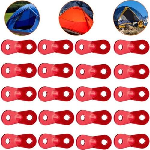 5pcs Aluminium Alloy Tent Rope Tensioners Adjustable Fishbone Deck Anchor Pegs Camping Wind Rope Tent Buckle Tensioner