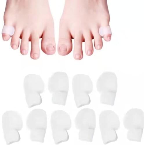50Pairs Little Finger Silicone Hallux Valgus Orthosis Toe Separator Bunion Corrector Orthopedic Foot Care Pedicure Tools