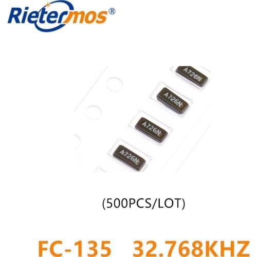 500PCS FC-135 32.768K 32.768KHZ 32.768KA 3215 12.5pF 2P MADE IN CHINA