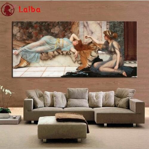 5d mosaic Diamond Painting Famous art painting, European classical woman diamond Embroidery full square&round Diamond