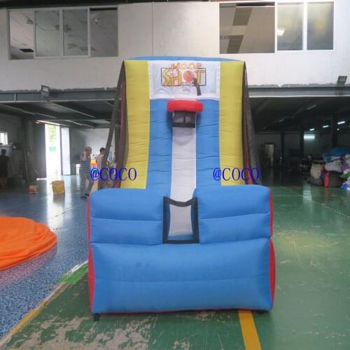 Free air ship to door, 1.5x1.5x2m Custom inflatable basketball shoot, cheap inflatable basketball hoop game for kids