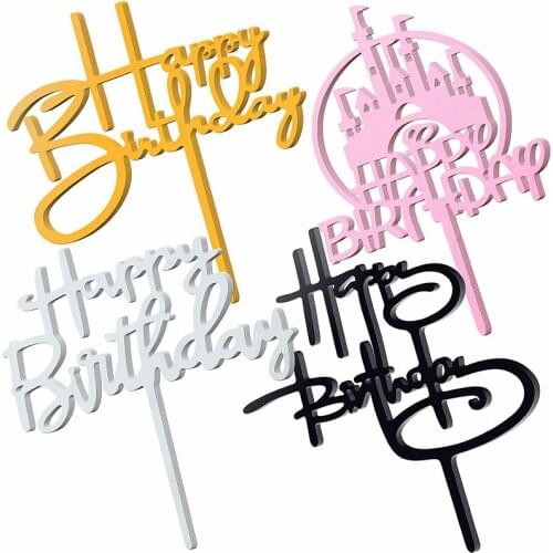 Happy Birthday Caketopper Birthday Party Decor Baby Shower Caketopper Mermaid Party Cake Decor Kids Favor Birthday Caketopper