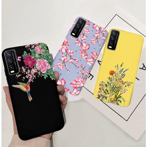 Cartoon Candy Pudding Phone Case For Vivo Y20 Y30 Y20S Y20A Y20i Y11S Case 6.51" Liquid Silicone Luxury Bumper Vivo Y11S Cover