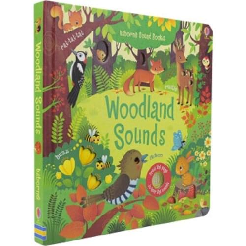 Usborne Sound Books Woodland Sounds English Educational 3D Flap Picture Books Children Kids Reading Book