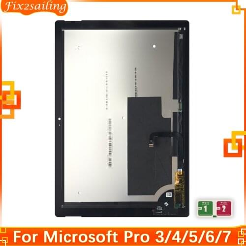 For Microsoft Surface Pro 3 Pro 4 Pro 5 Pro 6 Pro 7 With No Board LCD Display Touch Screen Digitizer Panel Assembly Replacement
