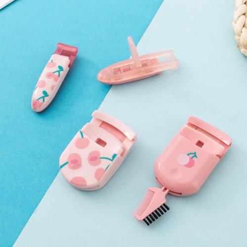 Dropshipping Long Lasting Curl Eyelash Curler Mini Portable Clip Curler Beauty Tools Eyelash Comb Curler Lash Tools