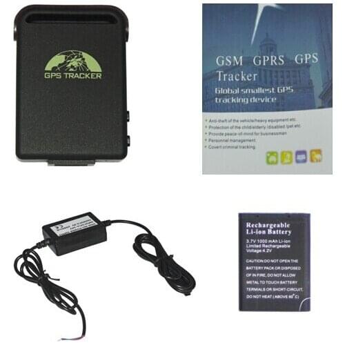 TK102B GPS Tracker with built in shake sensor, Mini Global Real Time GSM/GPRS Tracking Device, dropshipping