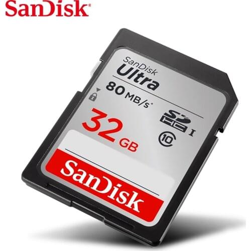 100% Original SanDisk UItra SD card High speed16GB 32GB 64GB 128GB Class 10 SDHC high speed Memory Card 80MB/S for Camera