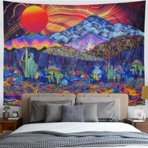 95x73cm wall hanging tapestry nordic home decor wall art tablecloth Indian Mandala Tapestry Hippie bedroom landscape tapestry