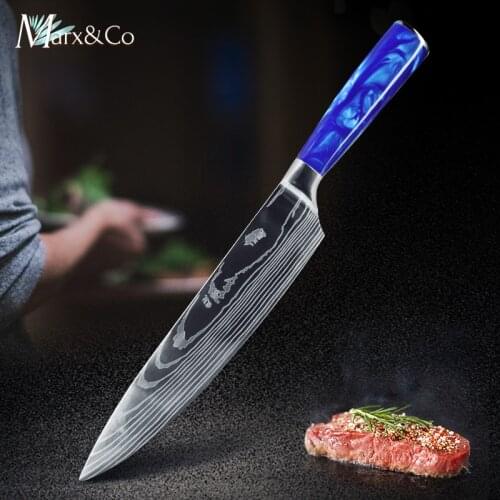 Chef Knife Kitchen Santoku Japanese Knife 7CR17 440C High Carbon Stainless Steel Professional Utility Bread Slicing Knives