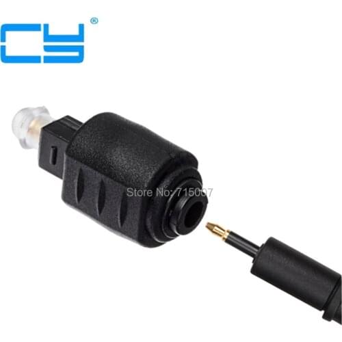 Optical Toslink Male to Mini 3.5mm Toslink Female Audio Adapter Connector Optical Fiber Adaptor
