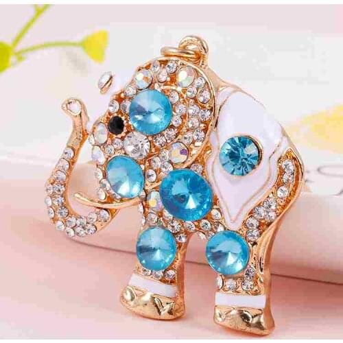 Popular hot selling 3d elephant keychain zinc alloy gift keychain accessories