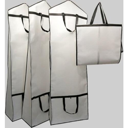 Wedding Dress Double-Sided Non-Woven Dust Bag Thickened Portable Folding Dual-Use Dust Cover