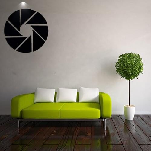 JM288 Modern Acrylic Mirror Wall Stickers Creative Pattern Living Childrens Room Living Room Decoration