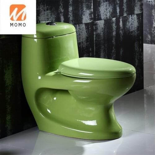 Mona Lisa color toilet straight-flush large-caliber toilet hotel engineering bathroom ware wholesale green Biological Toilet