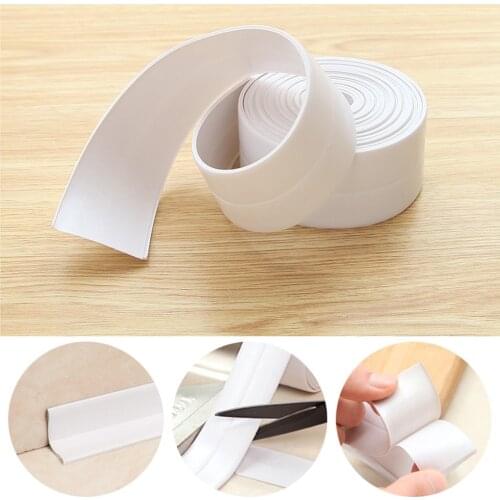 Waterproof 3.2mx22mm Windows Bath Tape Sealing Strips Pvc Kitchen Wall Sticker Seam Toilet Corner Seal Strip Bathroom Home