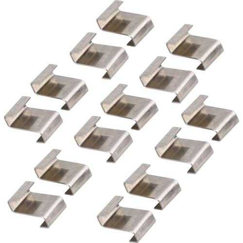30PCS Glazing Wire Clips Stainless Steel Z Type Fixing Clips Greenhouse Glass Clamp Anti-rust Fixing Nail Prevent Severe Weather