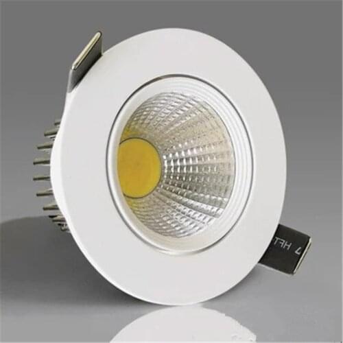 10X Dimmable Led downlight light COB Ceiling Spot Light 5W 7W 9W 12W 85-265V ceiling recessed Lights Indoor Lighting