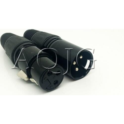 20pcs 3Pin XLR Male to Female Microphone Extension Cable Microphone Cables Plug Audio Socket MIC Audio Connector Adapter